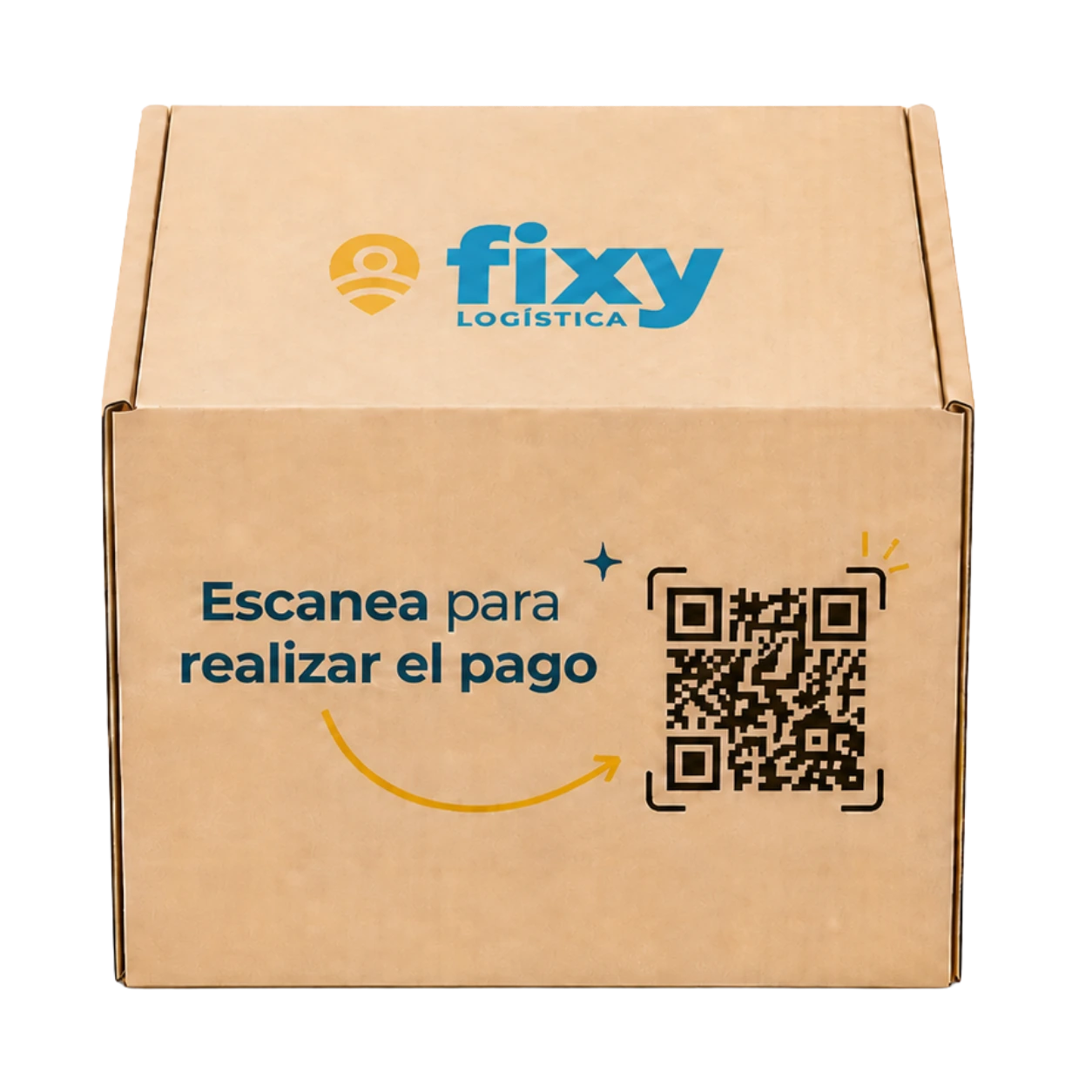 Caja FixyPay con código QR